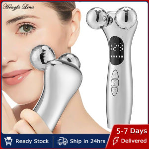 Hengfa Lina EMS Facial Massager 4D Roller Face Lift Device V-Face Slimmer Skin Tightening Double Chin Remover Eye Care Massage Beauty Roller