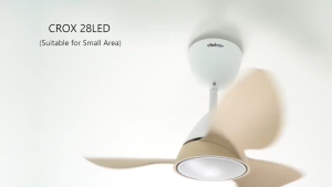 DEKA+ CROX 28 3 Blades 14 Speeds +TURBO with Remote Control DC Motor 3 Colour LED Ceiling Fan MB/MW/WN/PW Kipas Siling