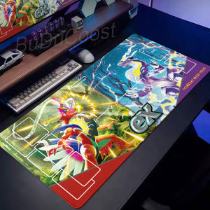 Bandai | Pokemon Koraidon Miraidon EX TCG Playmat Non-slip Rubber Desk Mat for Card Game Playpad Gaming Pc Mouse Pad Keyboard accessories