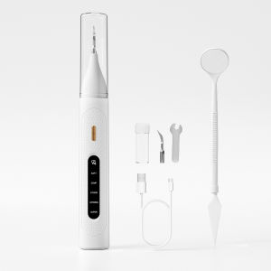 Ultrasonic Dental Scaler Electric Teeth Cleaner with Oral Mirror 5 Modes with LED Tartar Plaque Remover Household Teeth Cleaning