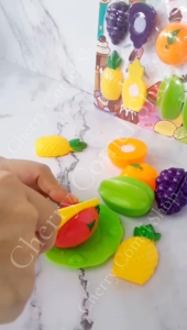 Fruit Cutting Toy Set Mainan Potong Buah-Buahan Kitchen Cooking Toys