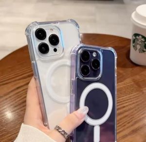 Shockproof Magnetic Clear Soft Case For iPhone 14 14ProMax 14Pro 14Plus