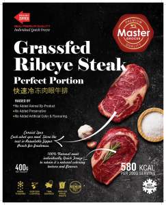 Master Grocer Australia Grassfed Beef Ribeye 200g x 2 - Frozen