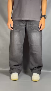 CELANA BAGGY JEANS PRIA - CELANA SKENA COWOK - CELANA RINGKEL GOMBRANG COWOK BLACK JAZZ-BLUEBLACK-BIOTING-BIOWASH