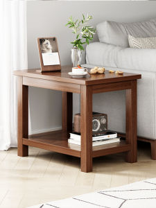 ZHUOHE | Modern Simple Side Table Home Sofa Side Cabinet Double Layer Side Desk