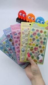 Tem Nhãn Dán 3D Kawaii Hình Kẹo Ngọt Hình Giọt Nước Hoạt Hình Dễ Thương Dùng Trang Trí Ốp Điện Thoại Sổ Tay Tai Nghe Đồ Thủ Công DIY