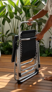 WADUCO Ghế Xếp Thư Giãn Đa Năng Đọc Sách Nằm Ngủ Ghế Xếp Gấp Gọn Thư Giãn Khung Hợp Kim Cao Cấp Bảo Hành 12 Tháng