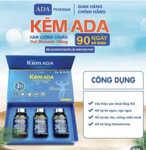 kẽm ADA bổ sung cải thiện cho nam giới combo 3 lọ _ sử dụng 3 tháng