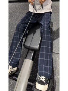 ZHUOCAN | Lightweight Quick-dry Micro Flare Plaid Mens Pants
