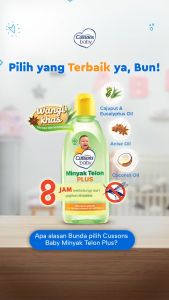 CUSSONS BABY Telon Oil Plus || Minyak Telon Plus Anti Nyamuk 8 Jam || Minyak Aromatherapi