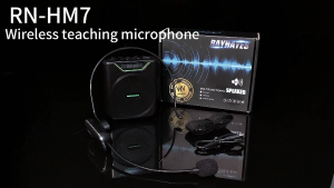 RAYHAYES Lapel Microphone Wireless Bluetooth Microphone for Teaching Portable Voice Amplifie