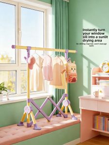 MINGZHI | Foldable Space-Saving Indoor Clothes Rack