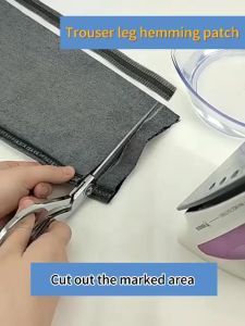 Sewing Acc.Adhesive Hemming Tape For Pants Adhesive Sew Patch Shirt Clothes Patch 免裁剪改裤脚神器挽边贴自粘 Barang Jahitan Pita Pelekat Seluar Pemendek Kaki Seluar Sticker Pendekkan Kaki Seluar Guna Seterika