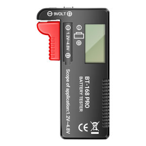 Gaqqee | Máy Kiểm Tra Pin Kỹ Thuật Số BT-168 PRO Hiển Thị Mức Pin Cho Pin AA AAA C N Kích Thước 1 2 5 7 - Dụng Cụ Điện Gia Dụng