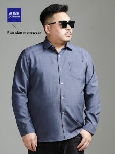 ZATUWOF | Plus Size Mens Casual Long Sleeve Shirt