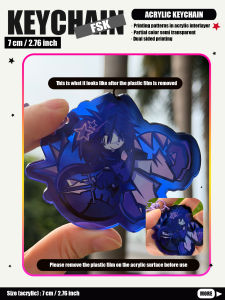 BILIBILI | Fsk Forsake Keychain 2D Acrylic Keychain Cooikidd 007N7 Two Time Chance Shedletsky Elliott Bag/Car Keychain Decoration