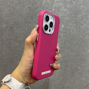 Leather Texture iPhone 15 pro Max Protective Case Creative Couple Friendly Anti-Explosion Silicone Cover for Apple 13 12 Models