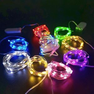 10pcs/5pcs Garland Festoon LED Copper Wire String Lights Indoor Garden Lamp Christmas Tree Bedroom New Year Party Decoration
