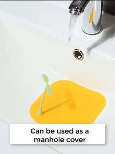 🔥Wishwa👍 Thick Silicone Floor Drain Deodorant Cover Bathroom Deodorant Insect-Proof Bean Sprouts Shape