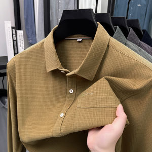 Áo Sơ Mi Nam Cotton Nguyên Chất Dáng Rộng Cổ Đứng Tay Dài Thường Ngày Thoải Mái Thoáng Khí Mùa Thu 2025 Paul Cullinan