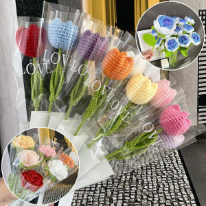Creative Wool Knitted & Preserved Fresh Flowers: Perfect Handmade Gifts for Special Occasions