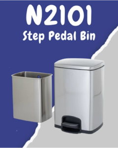 AUSKO N2101 Pedal Bin with Soft Closing 22L 30L 50L Dustbin - Lazada