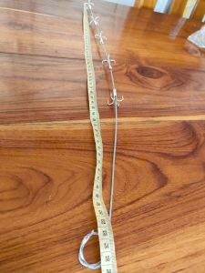 เบ็ดดักตุ่น    5 ข้อ 20 ตะขอ ยาว 55 ซม. 3 อัน 135 บาท