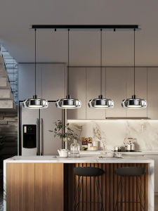 Designers Light | Modern Minimalist Linear Glass Dining Room Pendant Light