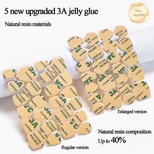 Double Side Nail Jelly Glue Wearable False Nail Art Adhesive Tape Glue Stickers DIY Reusable Manicure Nail Art Accessories Salon