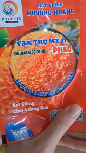 (Gói 50 hạt) Hạt Giống Hoa Vạn Thọ Mỹ F1 Cao Lỡ Cam Đỏ Cổ Lùn PH50 PHƯỢNG HOÀNG - Hàng mới 2027