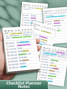 Daily Schedule Memo Pad