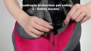 Clara Pet Puppy Carrier Outdoor Travel Dog Cat Portable Shoulder Bag Breathable Mesh Fabric Pet Backpack