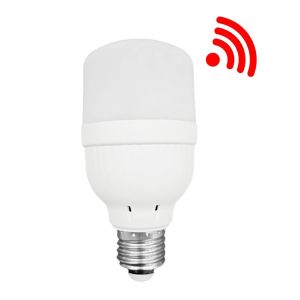 AC 220VE27 Cold White Photosensitive Light with Sound Motion Sensor Suitable for Home Staircase Warehouse and Garage Lighting