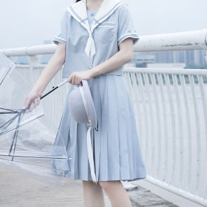 JK Original Lily Moonlight Blue Types A and B Short-Sleeved Cherry Blossom