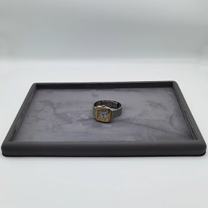 ถาดนาฬิกา วัสดุหนังไมโครไฟเบอร กล่องนาฬิกา ถาดโชว์เครื่องประดับ Watch Box การแสดงสตรีมมิ่งสด