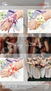 ดอกไม้ข้อมือเจ้าสาว ดอกไม้ข้อมือเพื่อนเจ้าสาว เพื่อนเจ้าสาว อุปกรณ์งานแต่งงาน สายรัดข้อมือเพื่อนเจ้าสาว