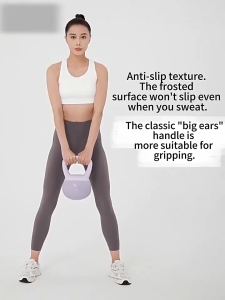 Soft Kettlebell Anti Fall Ergonomic Handle Quiet Home Gym Strength Training Squat Swing 软壶铃