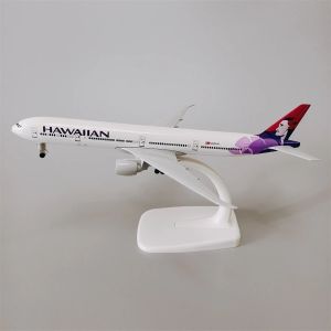 For Hawaiian B777 Airlines Boeing 777 Airways Airplane Model Plane 20cm Aircraft Alloy Diecast Plane Model With Landing Geal