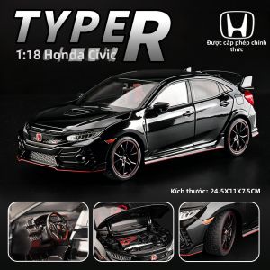 HEIMANBA | Mô Hình Xe Hơi Civic Type R Mô Phỏng Hợp Kim