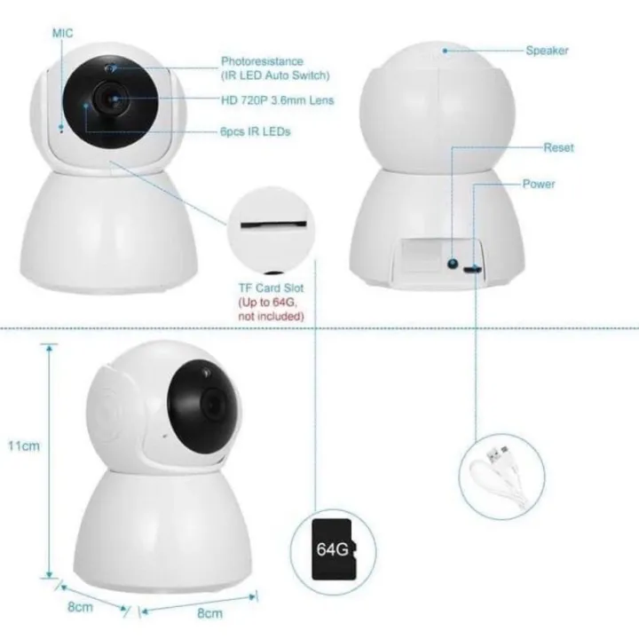 WIFI%20CCTV%20IP%20CAMER%20snowman%20Q7S/KAMERA%20CCTV%20SNOWMAN%20Q7S%20FULL%20HD%201080p%20WIRELESS%20NIGHT%20VISION%20380%C2%B0VIEW%20-%20Image%204