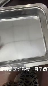 ถาดใส่อาหาร บูรณาชั่วนุใต้ สแตนเลสผสม 17 วันถาด ถาดอเนกประสงค์ ใส่ร้อน-เย็น ข้าวราดแกง ไม่เป็นสนิม