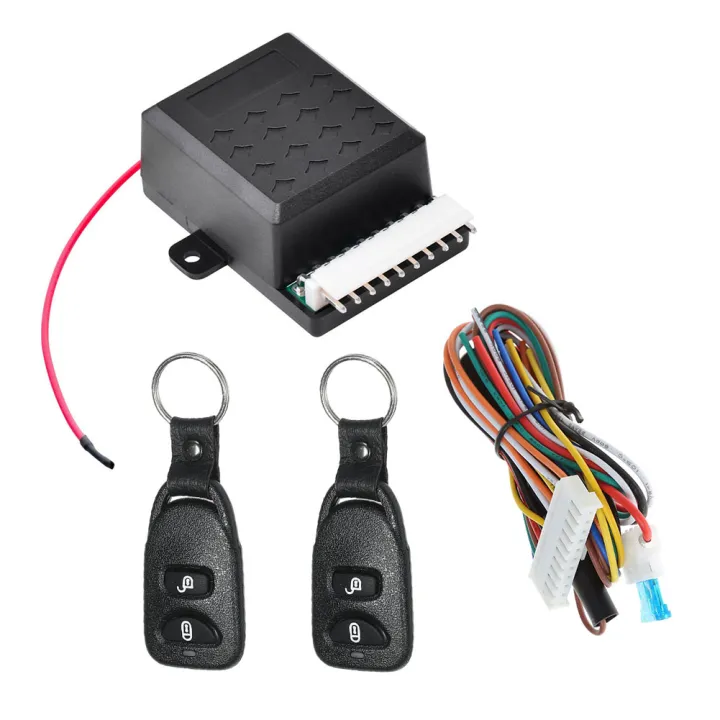 12V Vehicle Keyless Entry System with 2 Remote Control Auto Locking ...
