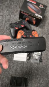 Game Stick 4K TV + Rechargeable Wireless Gamepad + PSP PS1 41800+Game Konsol Retro Game Console