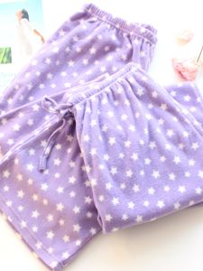 Fat Sister Plus Size Loose Home Pants Womens plus Size Polar Fleece Warm Pants Plus Size Ladies Spring and Autumn Velvet Pajama Pants Fat and Beautiful