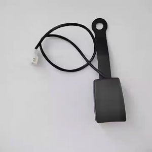 Colokan Lock Safety Seat Belt Stik Skop Safety Belt Eletrik Universal 173mm Dengan Kabel Peringatan