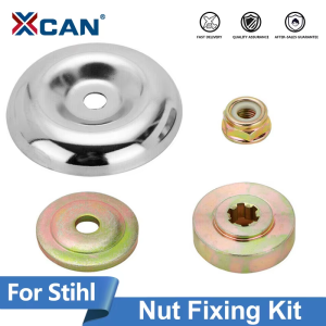 XCAN 4pcs Brushcutter Working Head Replacement Parts Maintenance Washer Kit Nuts For Grass Trimmer Head Cutter Tool