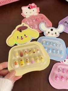 Mumystation 12PCS/Set Fake Nail Art Stiker Kuku Palsu Anak Aksesoris Hiasan Jari