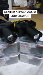 Luby Senter Kepala Zoom L-2907NL-NK Cahaya Kuning Putih 35W Tahan Hingga 30 Jam - GARANSI RESMI