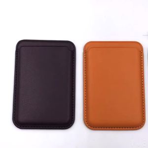 2026 New Leather Card Wallet Phone Magsafe Magnetic Credit Card Holder Bag Case Macsafe Wallet Card Phone Cover Bag Accessories