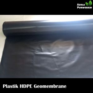 Plastik HDPE Geomembran 300 micron 6 x 24 meter untuk kolam / tambak